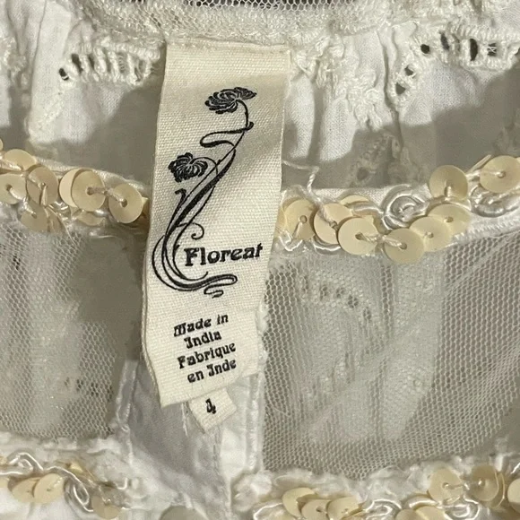 Anthropologie Floreat Trellis blouse sz 4 - Picture 7 of 12